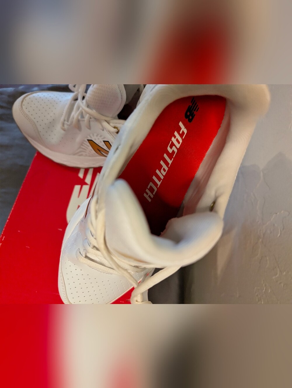 White And Gold New Balance Urban Everyday Sneakers New In Redbox! Women's 8 - Picture 7 of 16